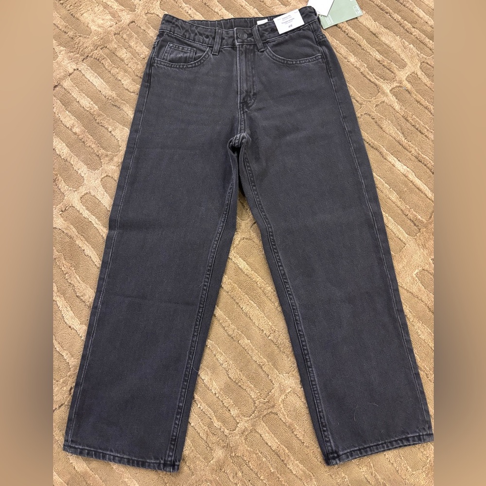 H&M Kids Washed Black Loose Fit Jeans